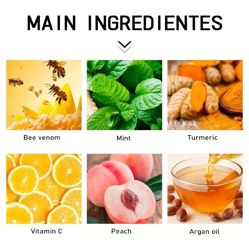 Bee Venom Lip Balm, Hydrating, Translucent and Glossy, Soft and Light, Instantly Hydrating, Smooth and Easy to Absorb, Cares for Lips, Softer and Smooth Skin on Lips, Balanced