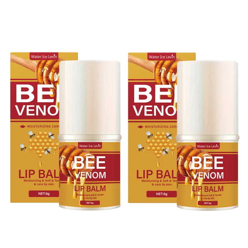 Bee Venom Lip Balm, Hydrating, Translucent and Glossy, Soft and Light, Instantly Hydrating, Smooth and Easy to Absorb, Cares for Lips, Softer and Smooth Skin on Lips, Balanced