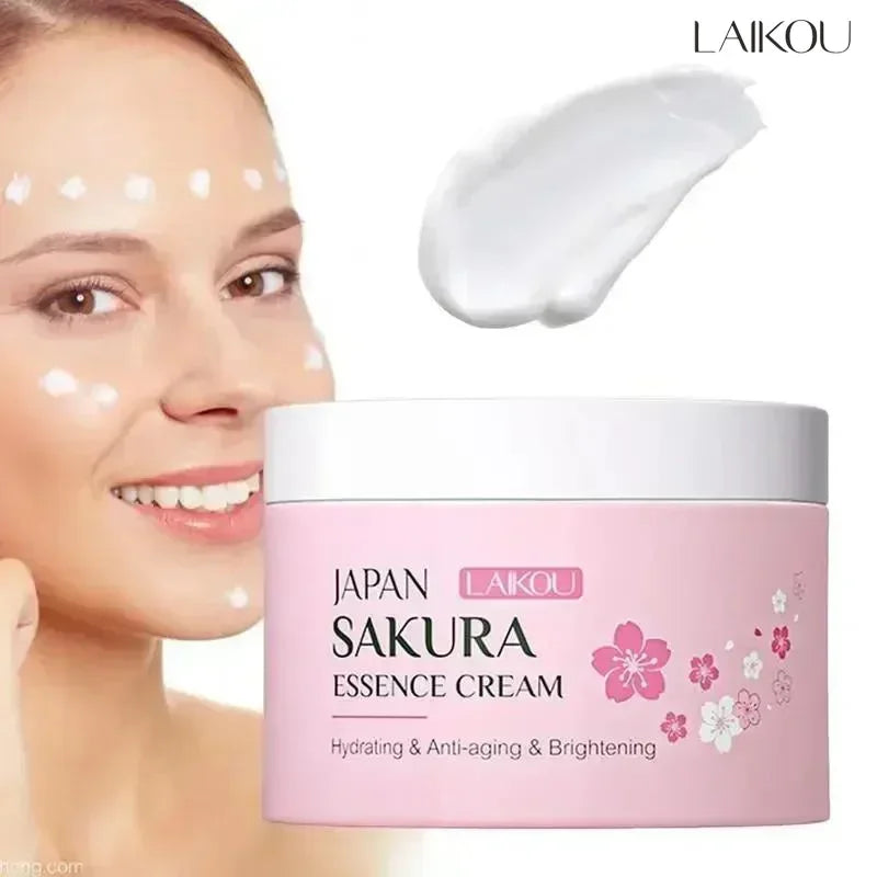 LAIKOU Japan Sakura Face Cream Smoothing Moisturizer Whitening